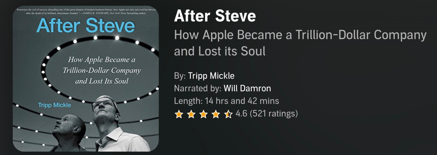 After Steve by Tripp Mickle - (audio) book of the week