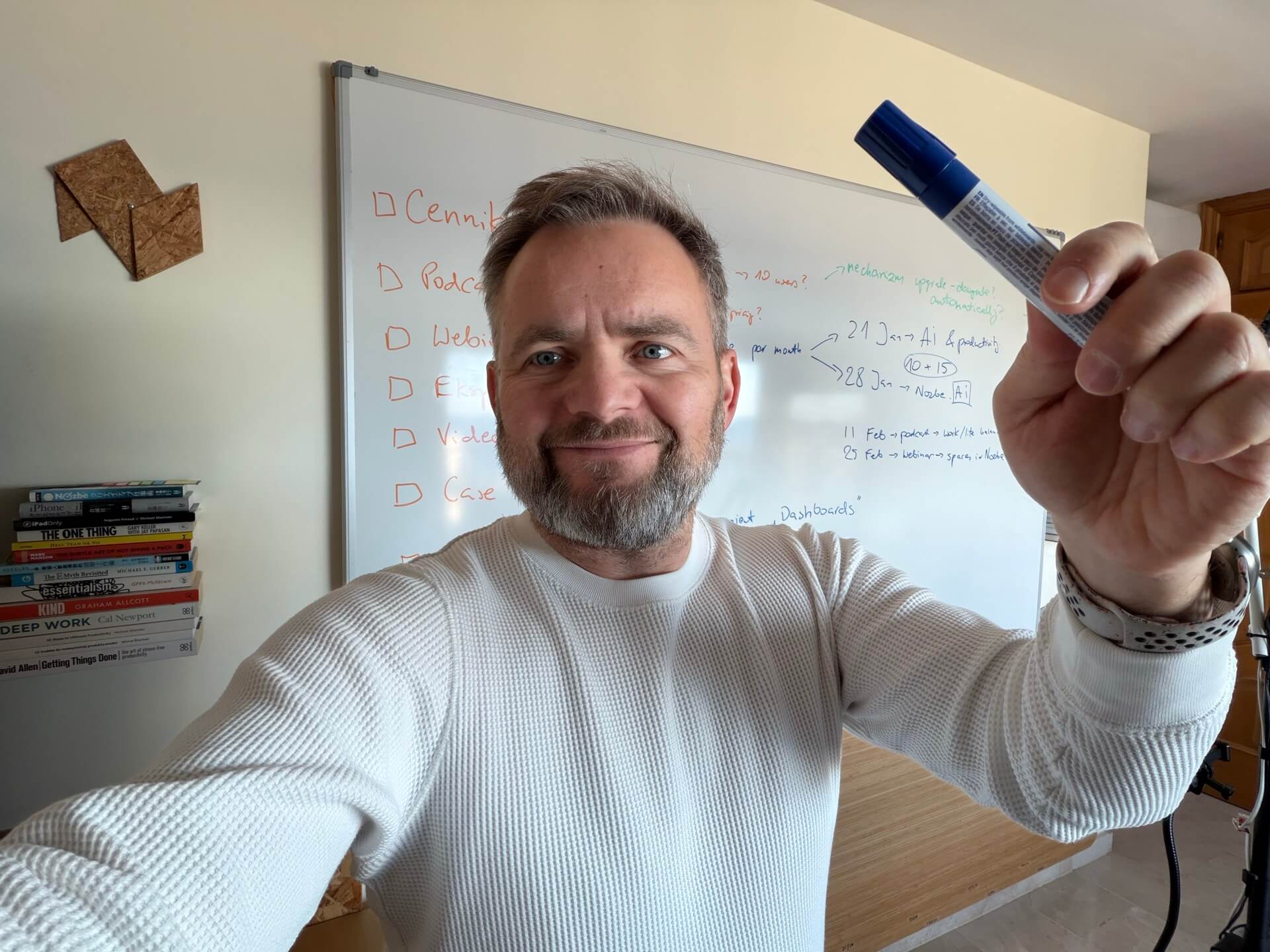 Why using a physical whiteboard helps me… think!?