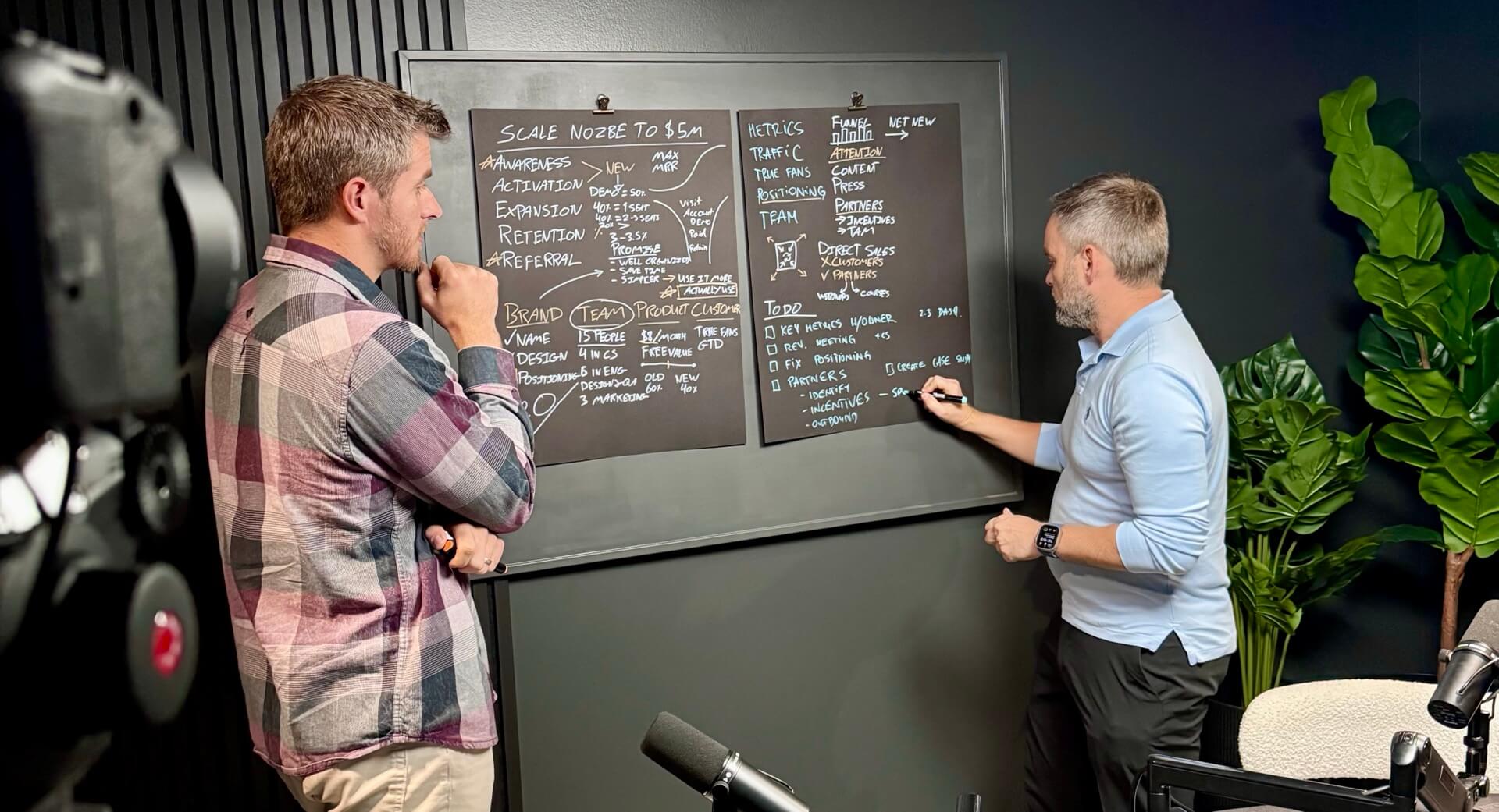 How I met Nathan Barry and recorded a podcast with him… board