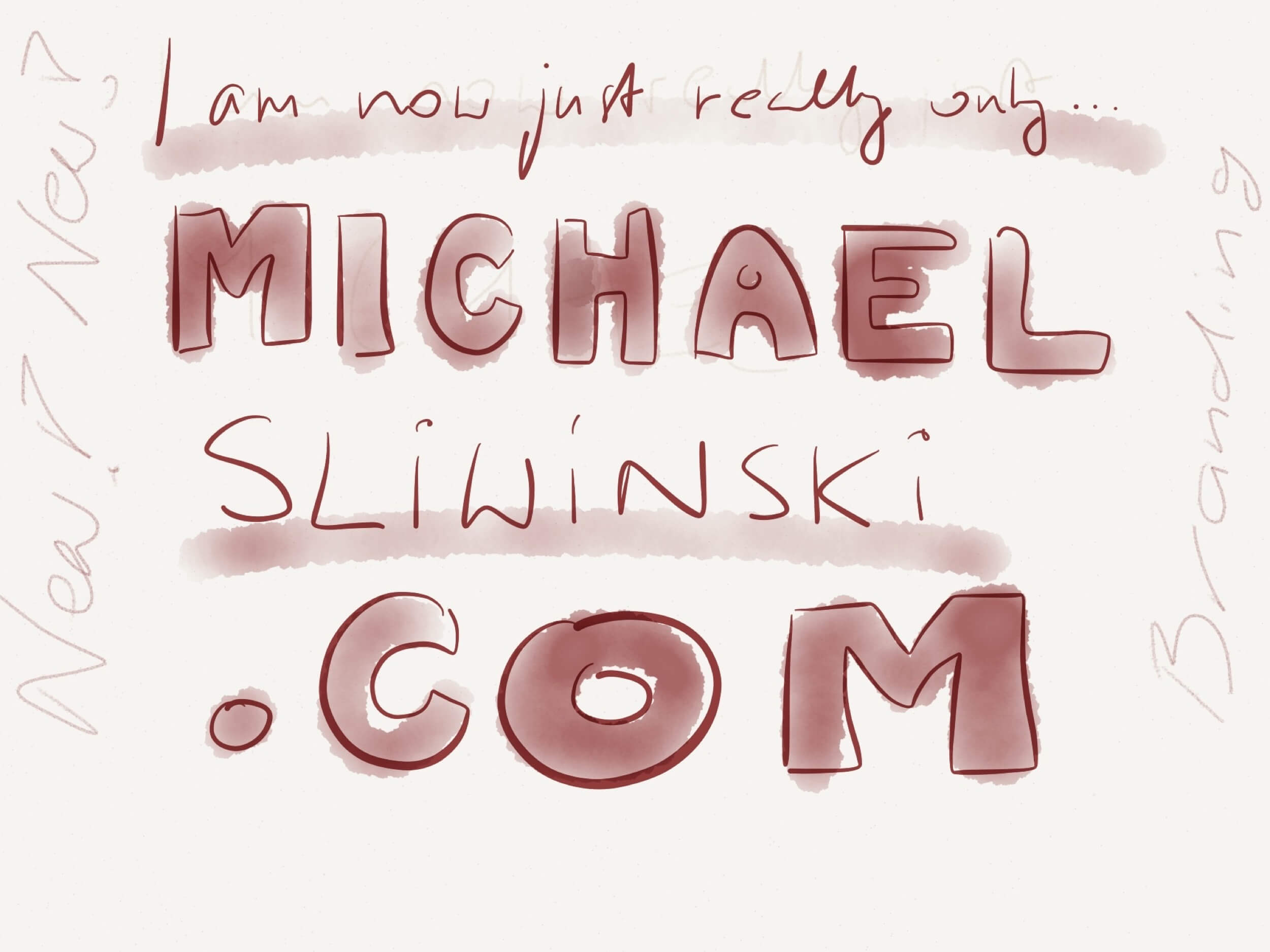 Simplifying branding - why I am Michael Sliwinski DOT com