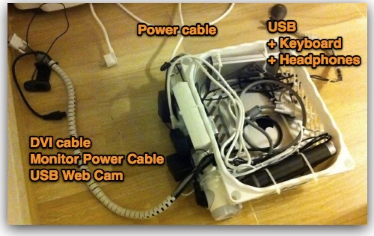 Cable management in my home office 2011 4