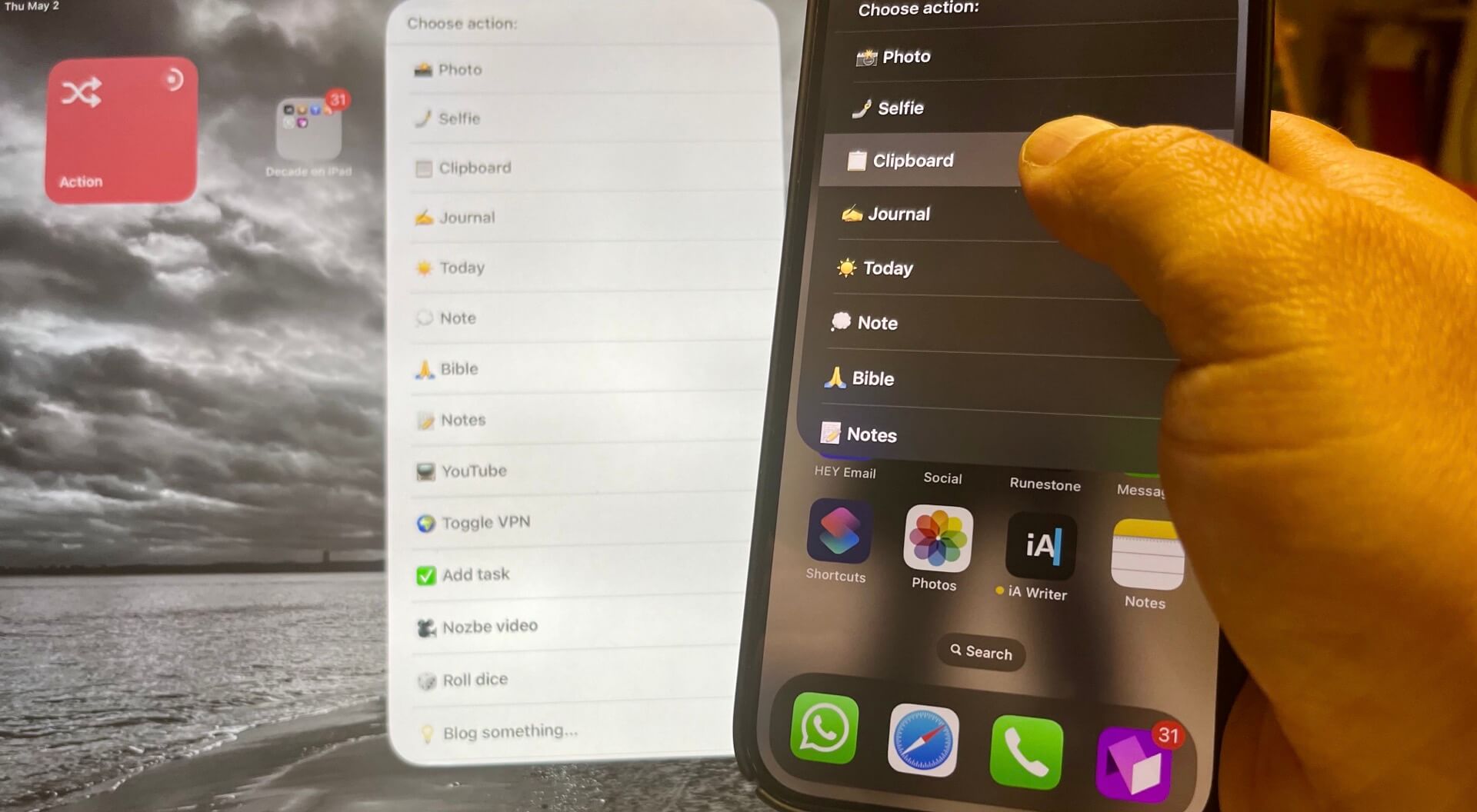 Clipboard Manager using Shortcuts for iOS - perfect for iPhone 15 Pro Action Button