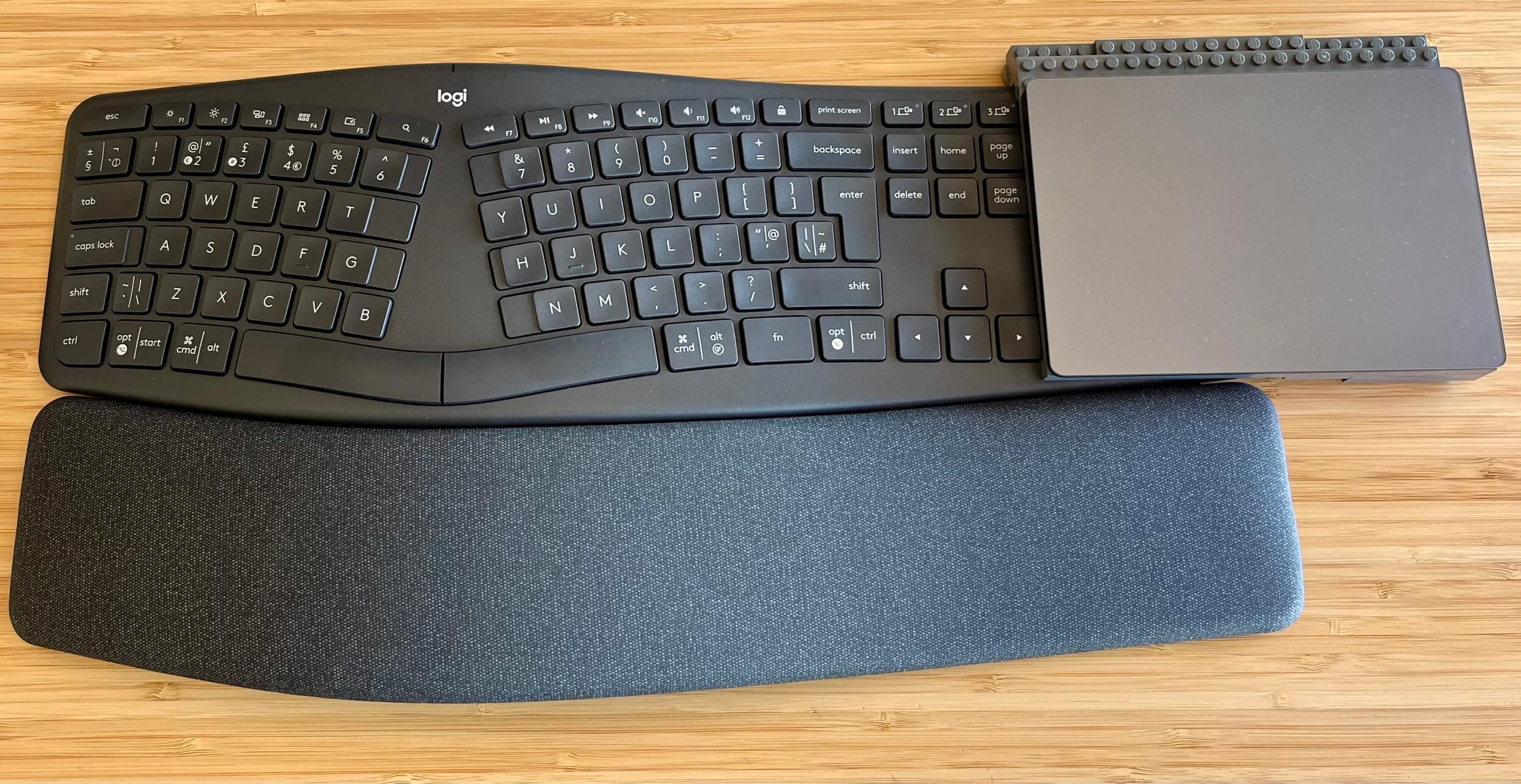 Logitech ERGO K860 keyboard review with custom-made Sliwinski by for – a Apple LEGO Michael stand Trackpad