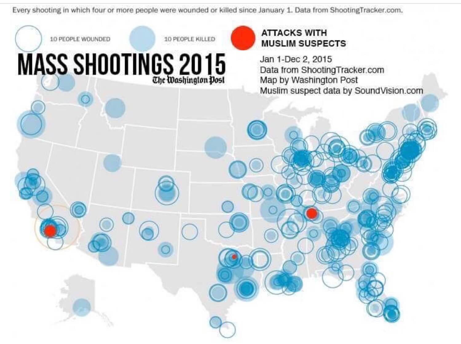 US shootings with muslims