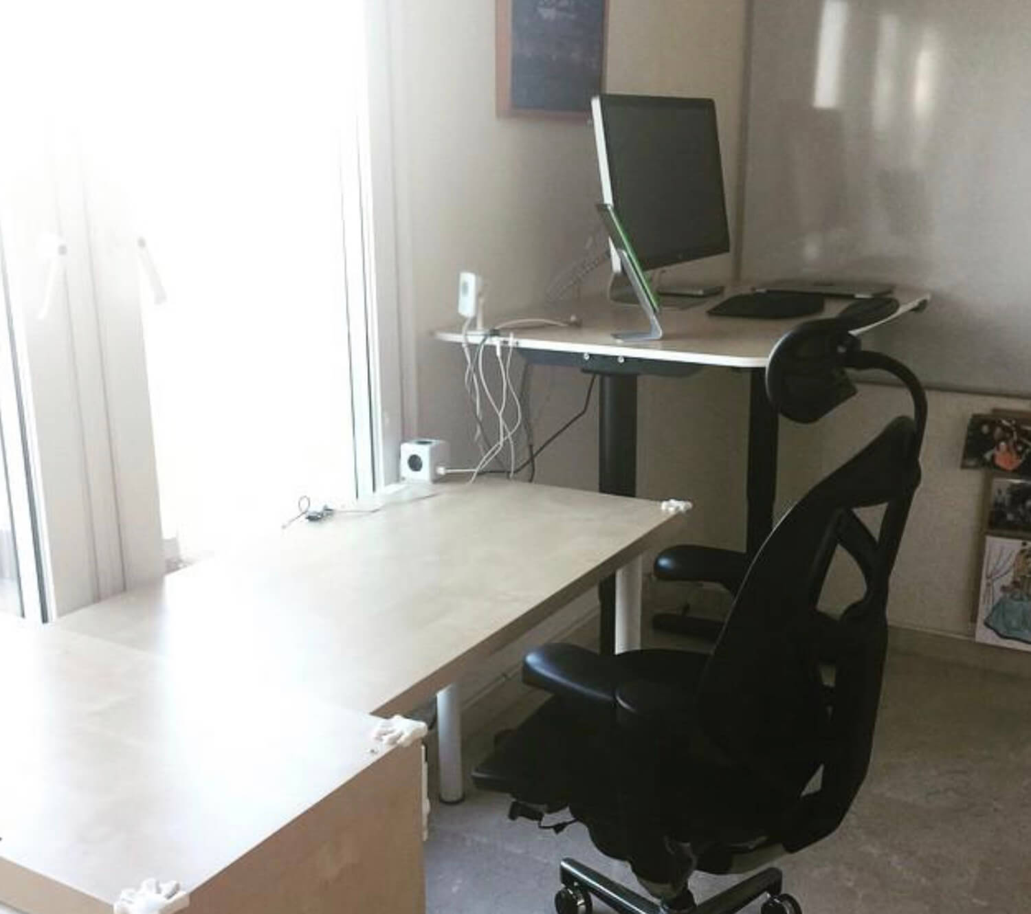 My Home Office 2015 renovation with Ikea’s height-adjustable desk - finished office