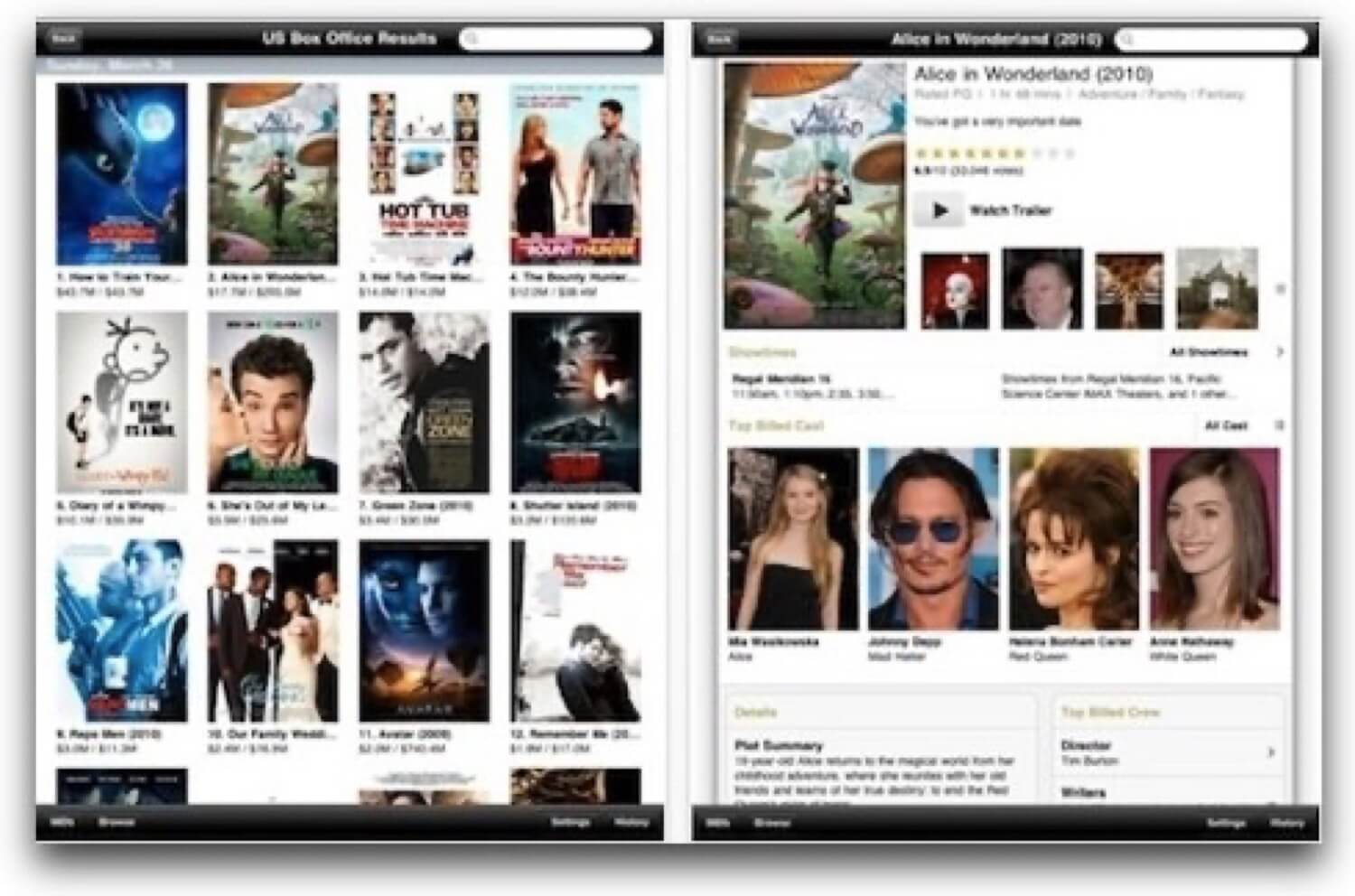 IMDB - how Apple’s iPhone or iPad interface makes ugly web site beautiful