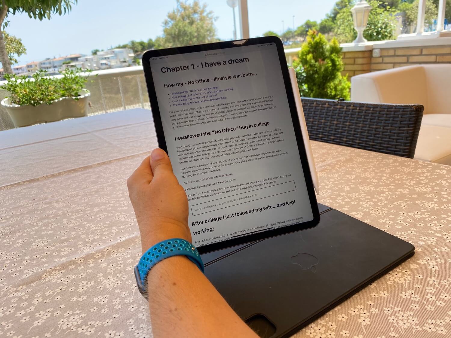 Pisanie książki latem… za pomocą iPada 2