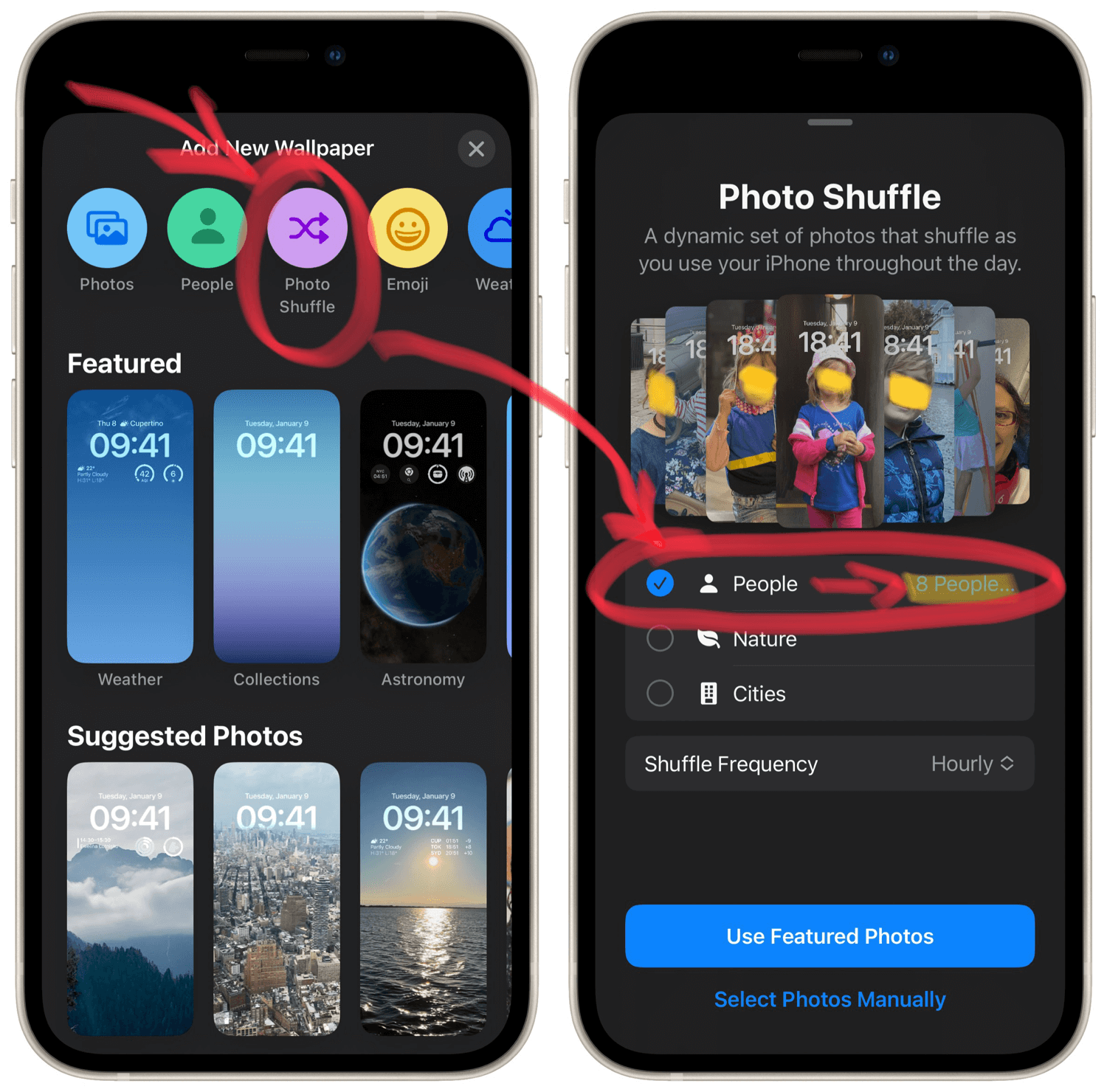 How to enjoy photos of your family on your iOS16 iPhone Lock Screen