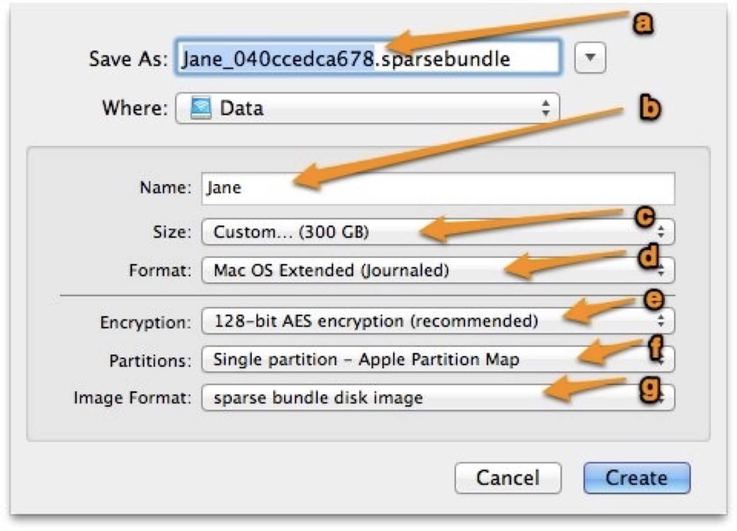 Mac OSX Lion Secure Backup to Time Capsule with size limit 3