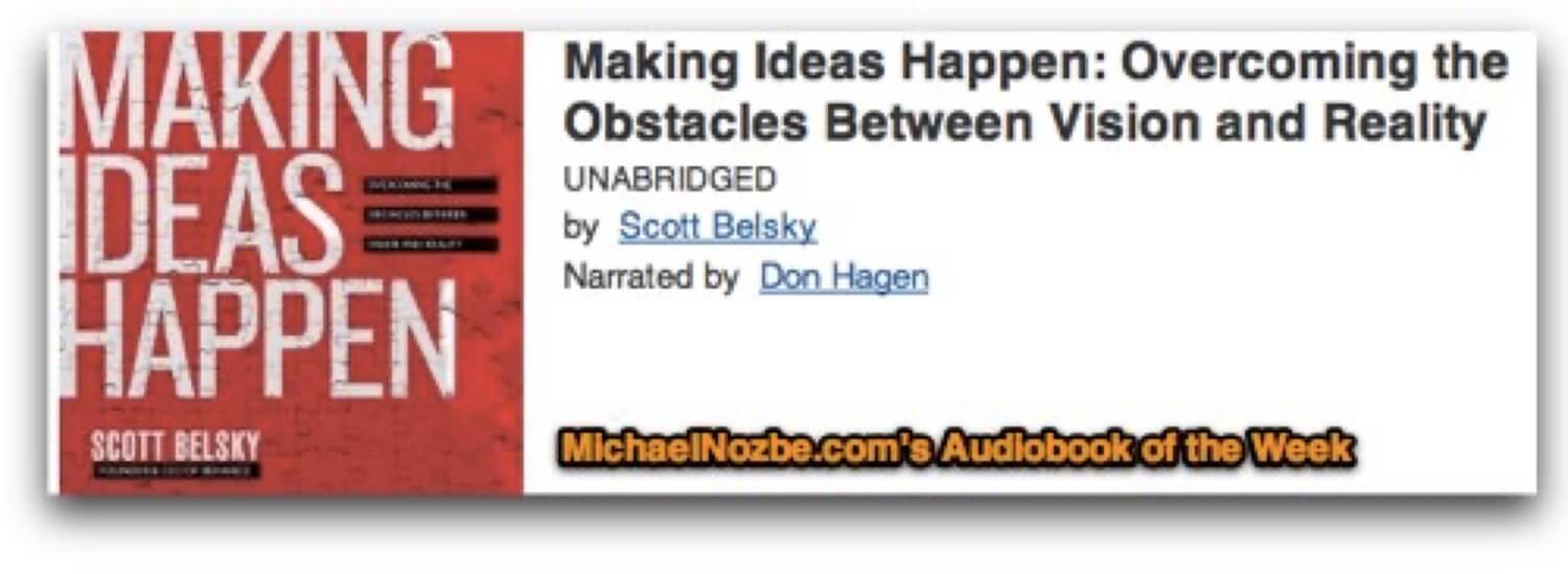 Making Ideas Happen - Audiobook of the week