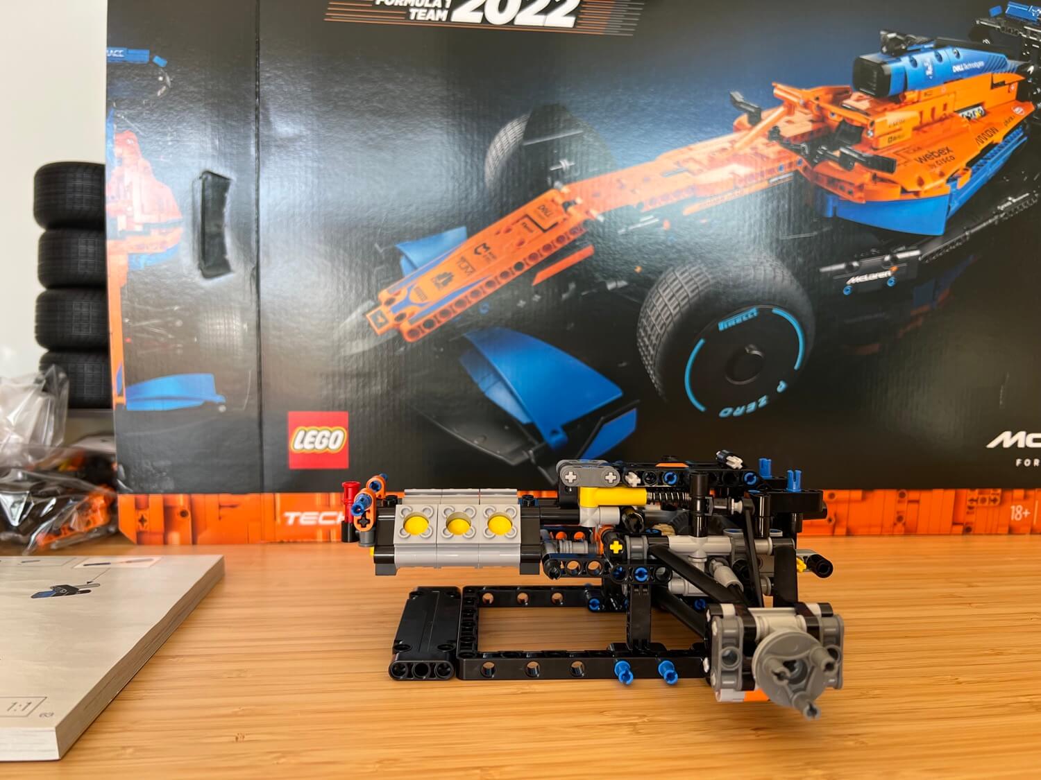 Building lego McLaren F1 car 2