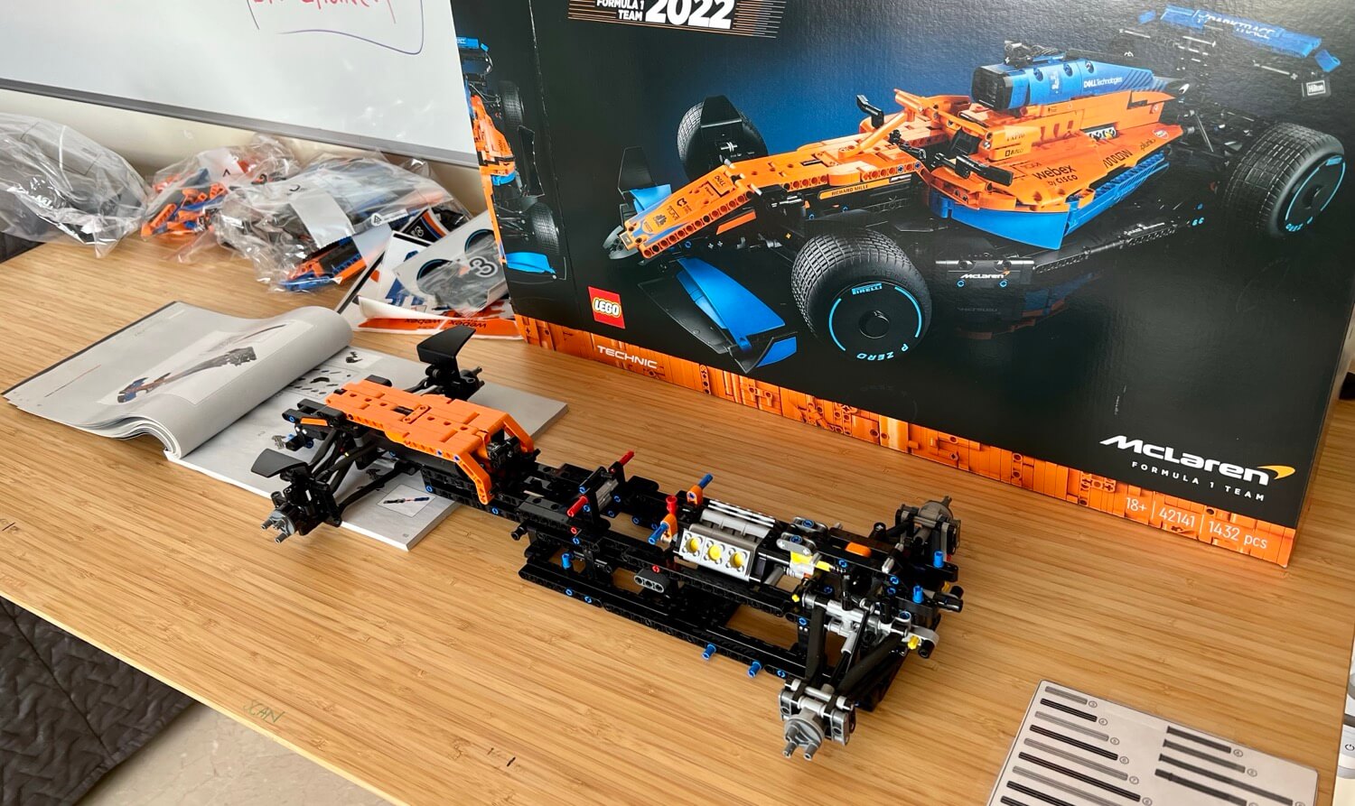 Building lego McLaren F1 car 3