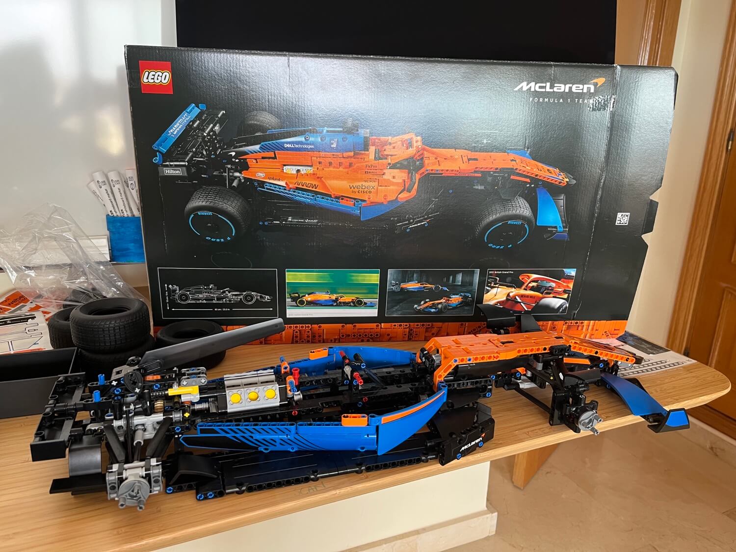 Building lego McLaren F1 car 4
