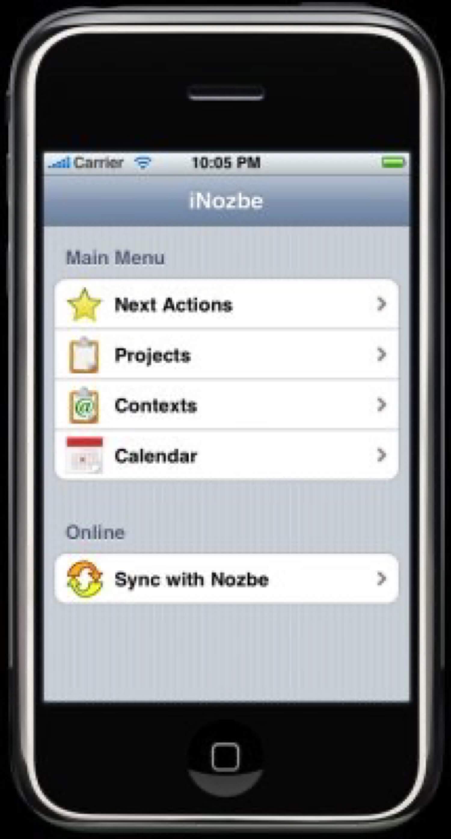 Preview of the new iNozbe - native iPhone app