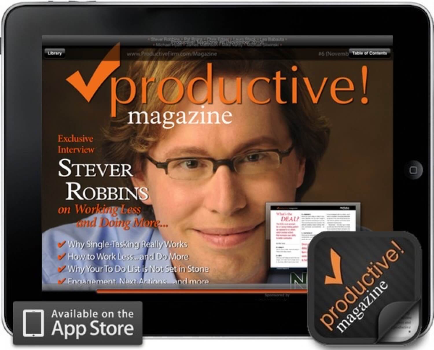 Productive Magazine #6 iPad app with #5 inside :-)