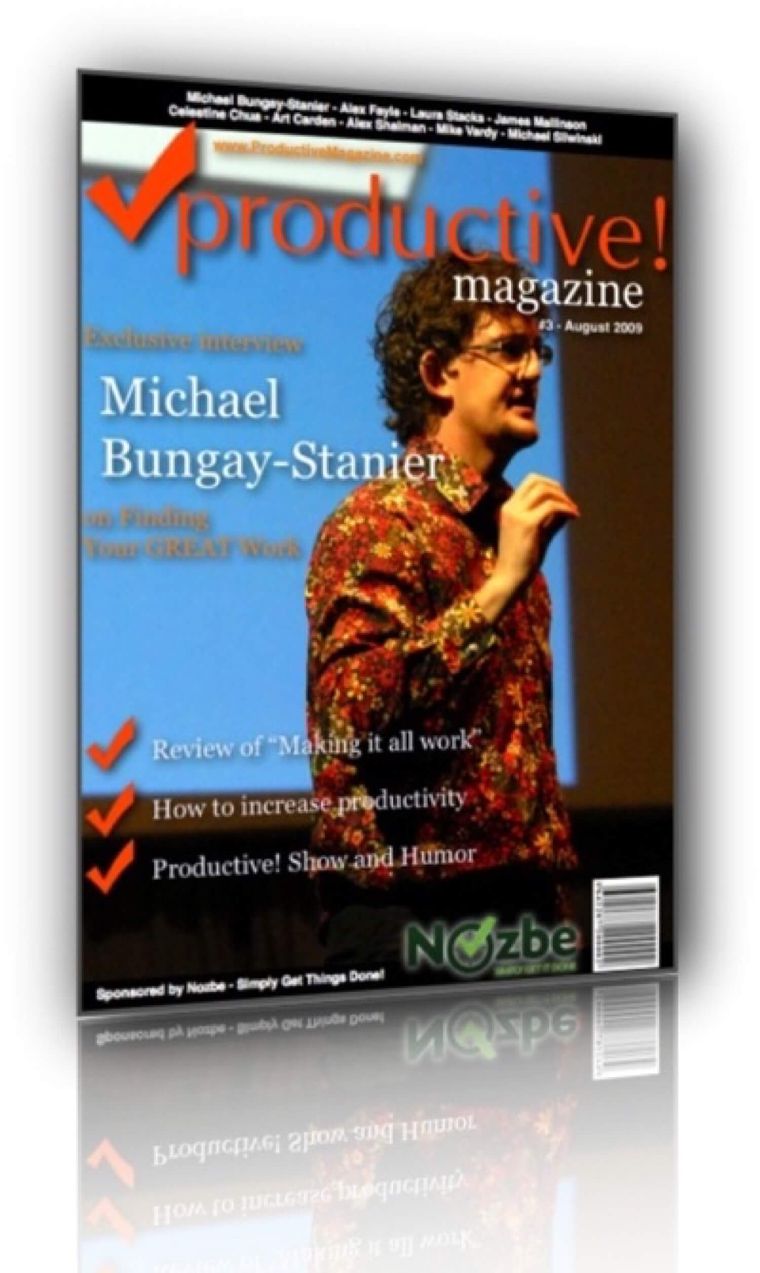Productive Magazine issue #3 with Michael Bungay Stanier (August 2009 2