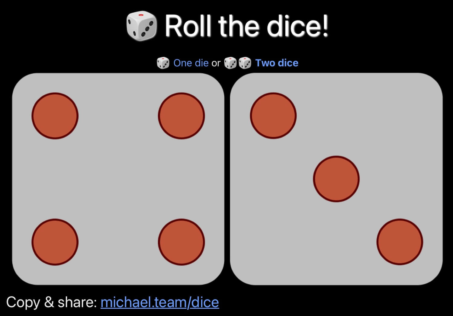 Virtual Dice Roll