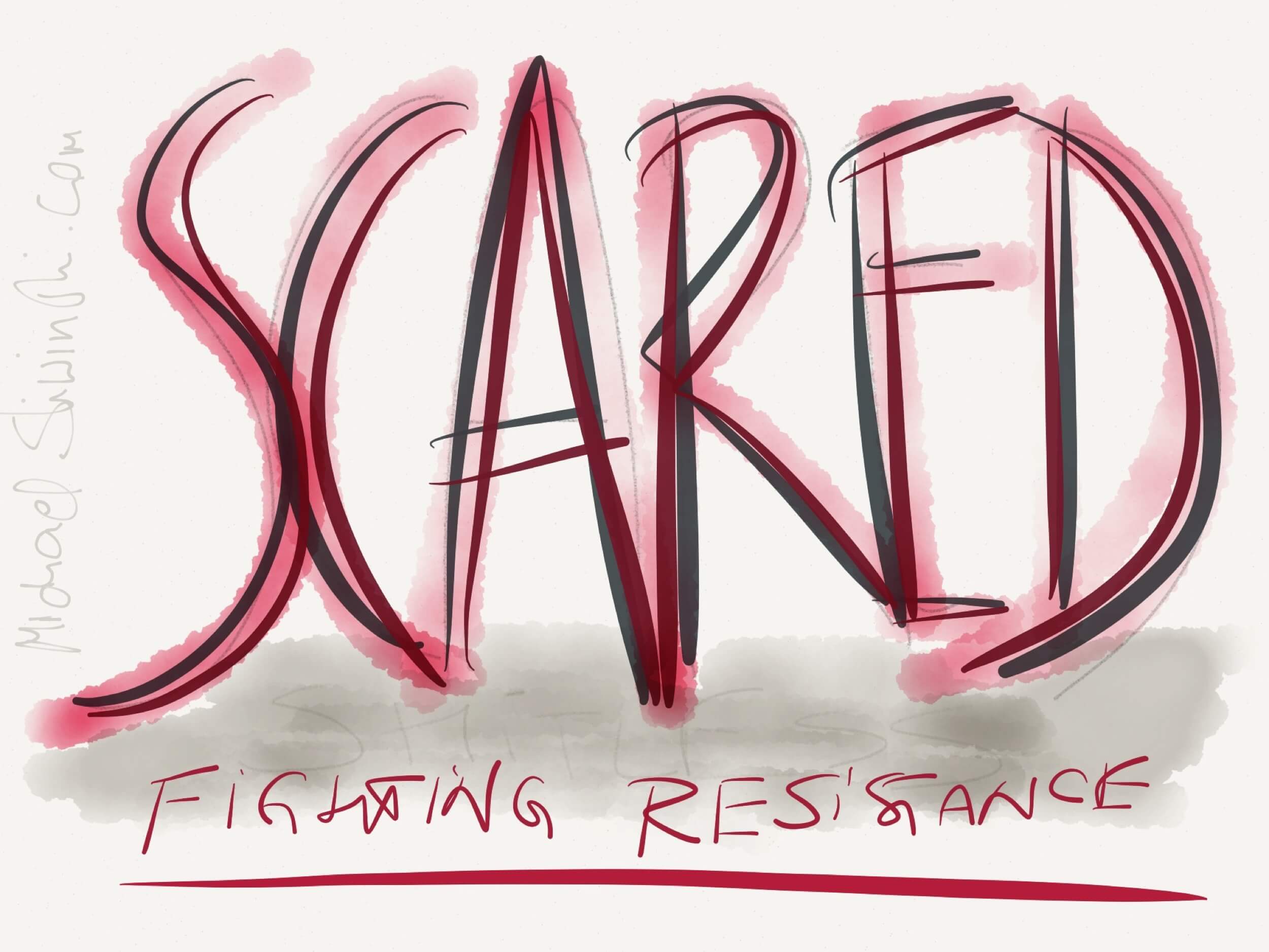 Fighting resistance when being scared