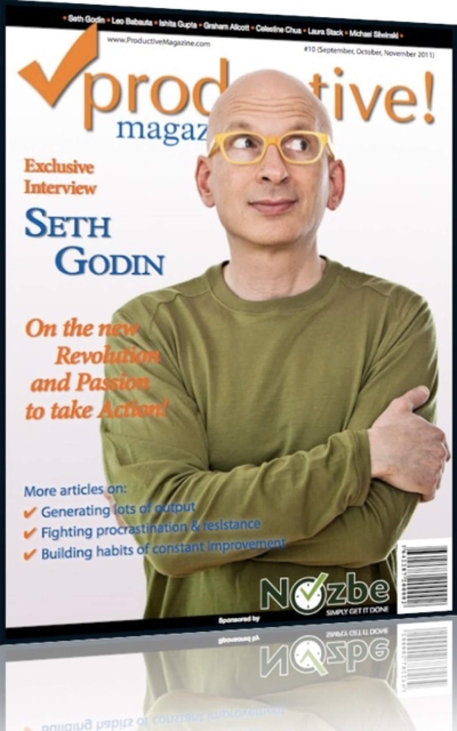 Seth Godin in Productive! Magazine #10