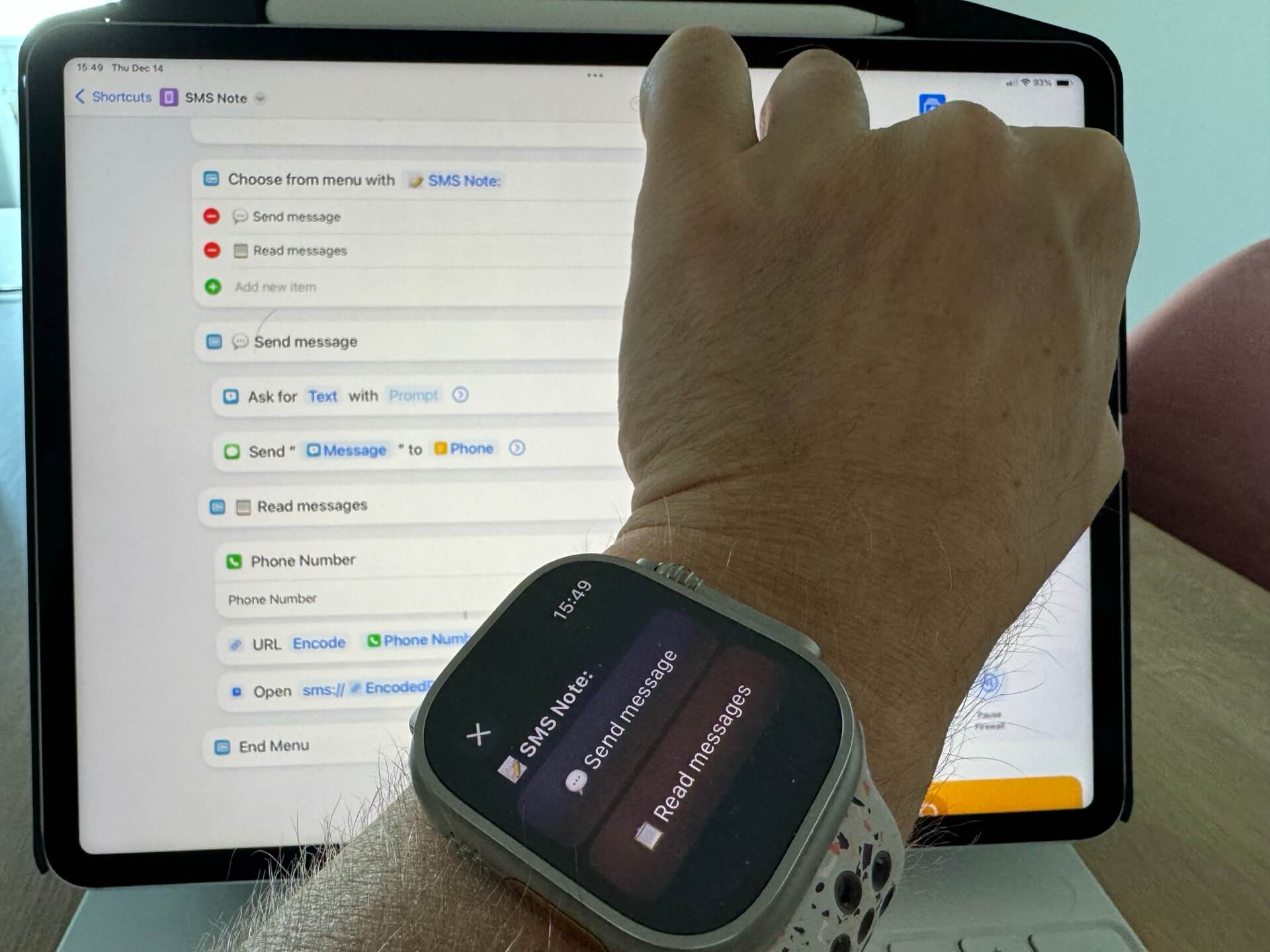 Galaxy watch outlet imessage