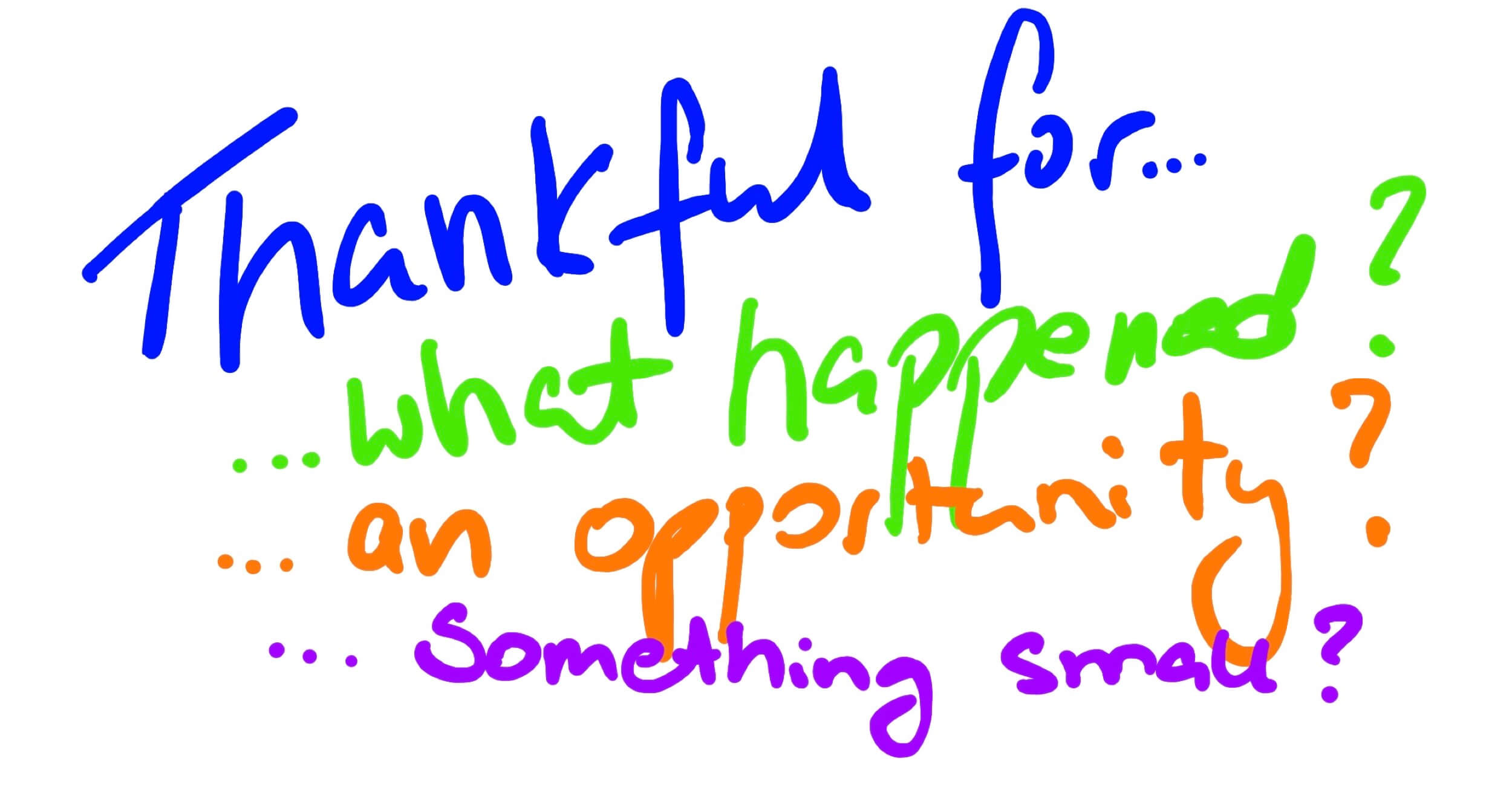 Be thankful and practice gratitude every day