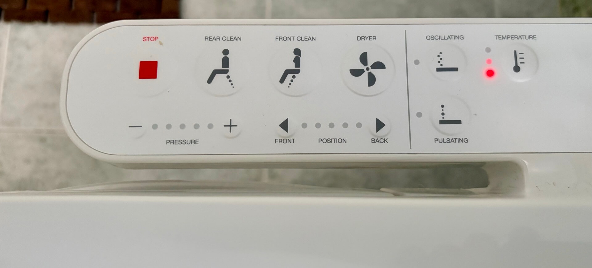 Japanese style toilet with built in bidet is glorious