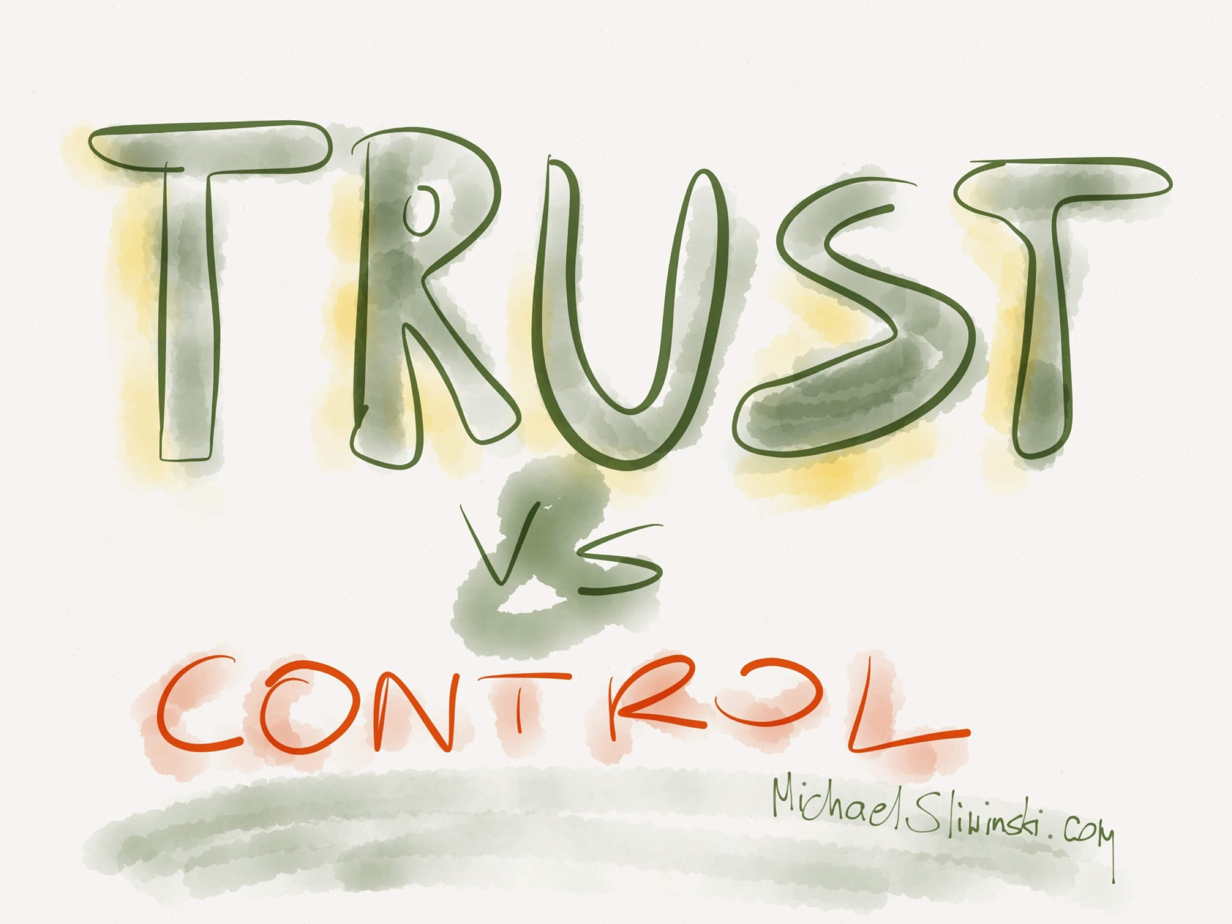 Control is good but trust is better
