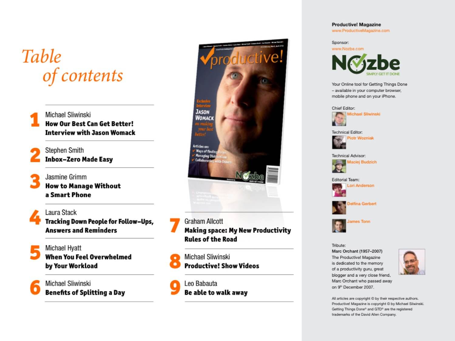 What’s inside of Productive! Magazine #12 with Jason Womack? Great articles!