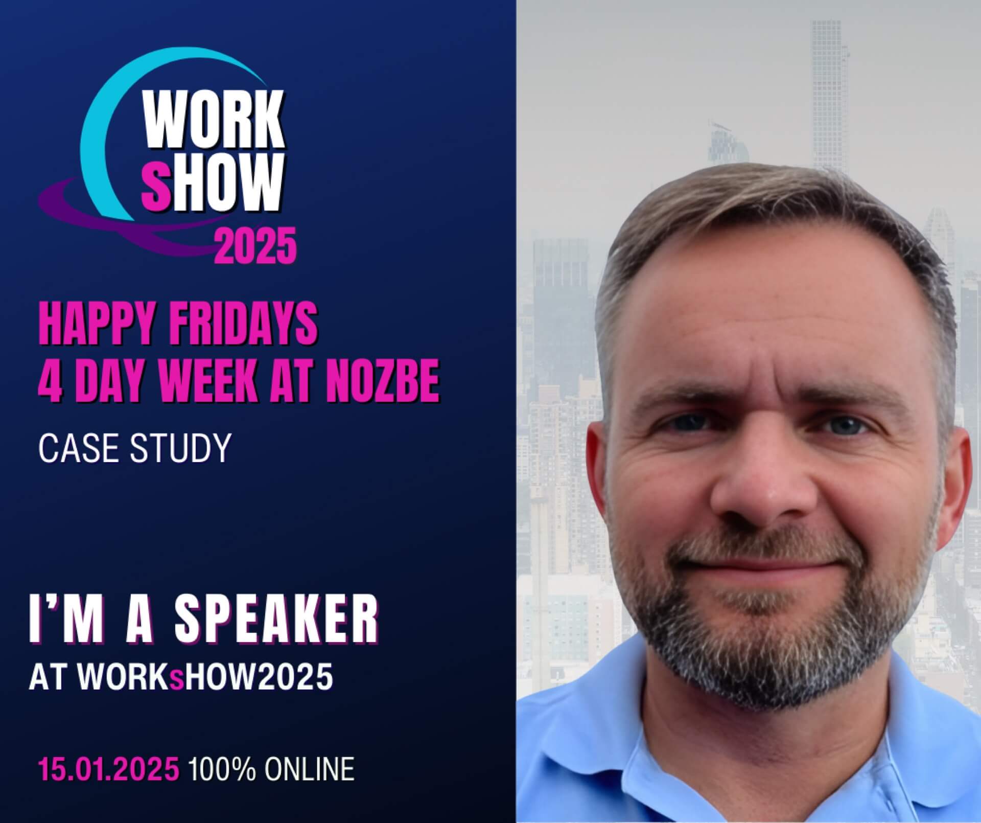 Mighty Fridays in Nozbe - for 8 years (2016) we’ve been working only 4 days a week! speaker