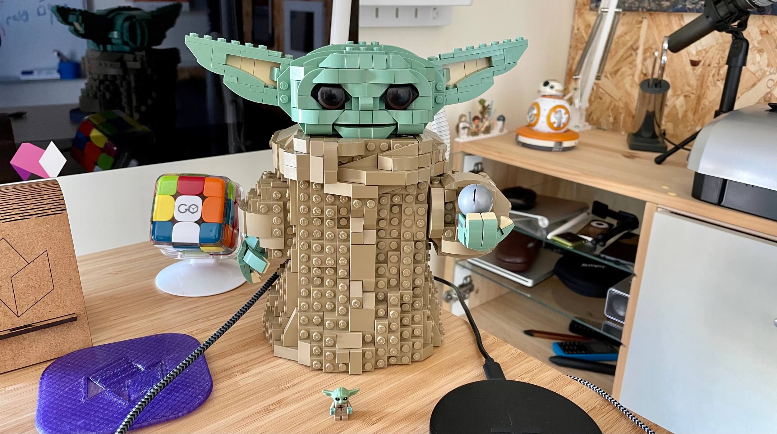 Building Lego Baby Yoda