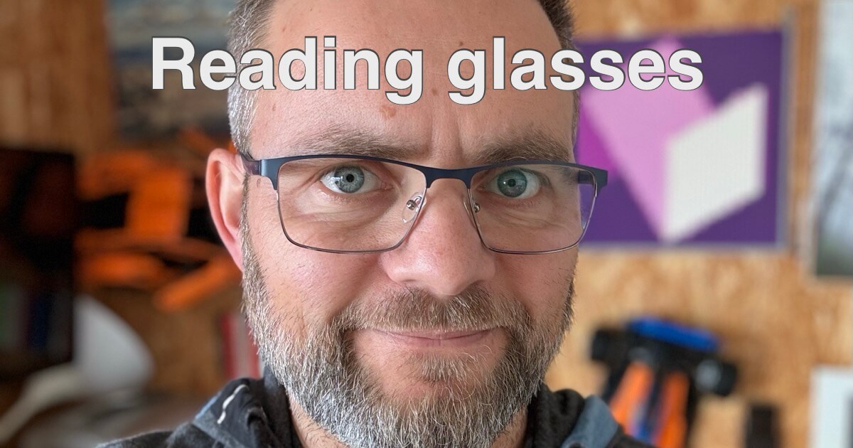Time for reading glasses