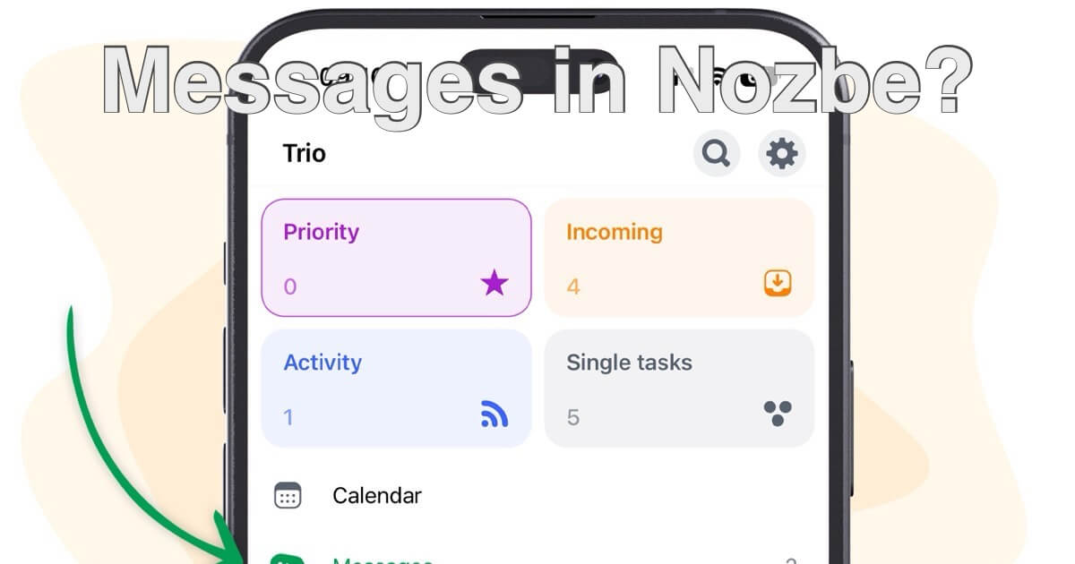 💬 Messages in a productivity app?