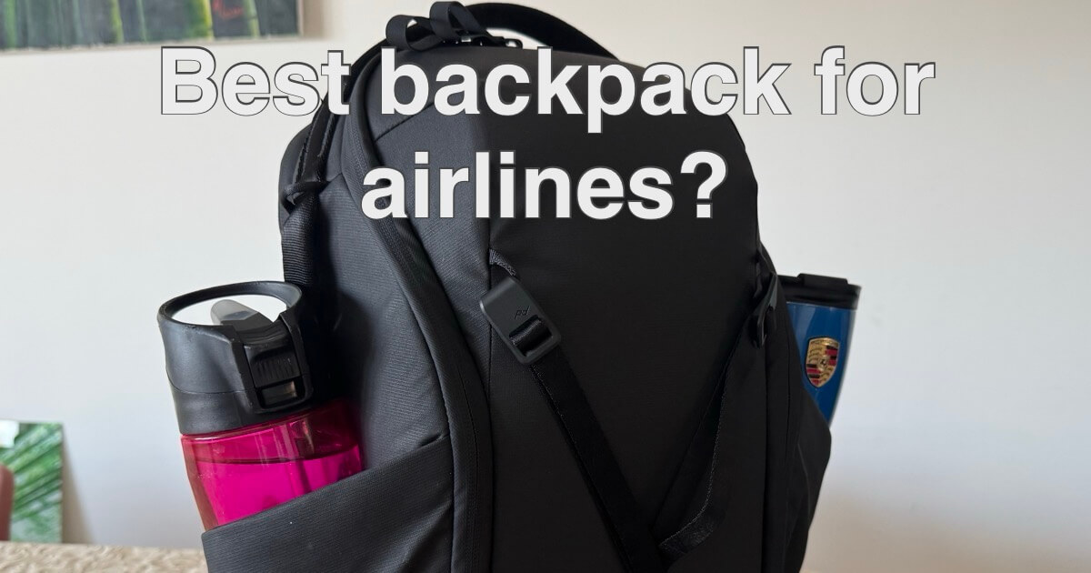 Is Peak Design Everyday Zip 15L an ideal small backpack for airplanes?